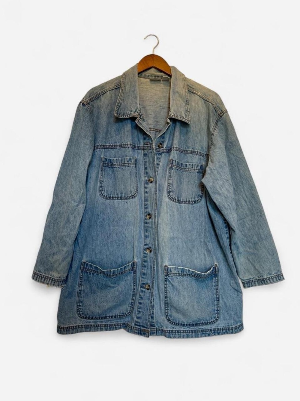Vintage Blue Denim Oversized Jacket